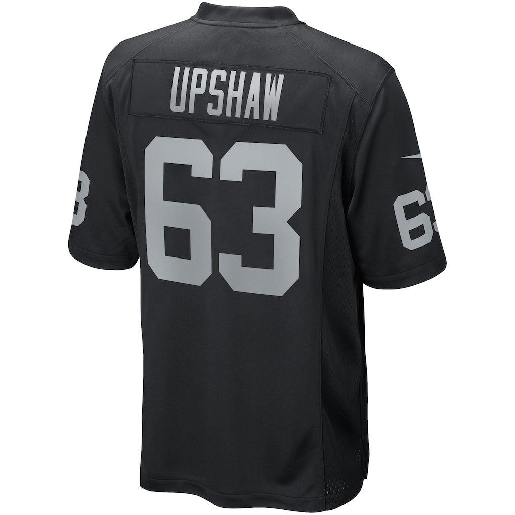harde LV.Raiders #63 Gene Upshaw Black Game Retired Player Jersey