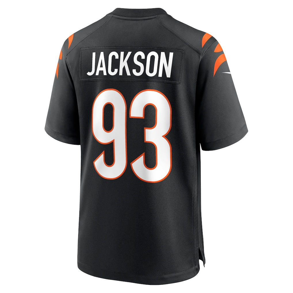 harde C.Bengals #93 McKinnley Jackson Black Game Jersey