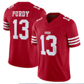 harde SF.49ers #13 Brock Purdy Player Scarlet Vapor F.U.S.E. Limited Stitched Jerseys