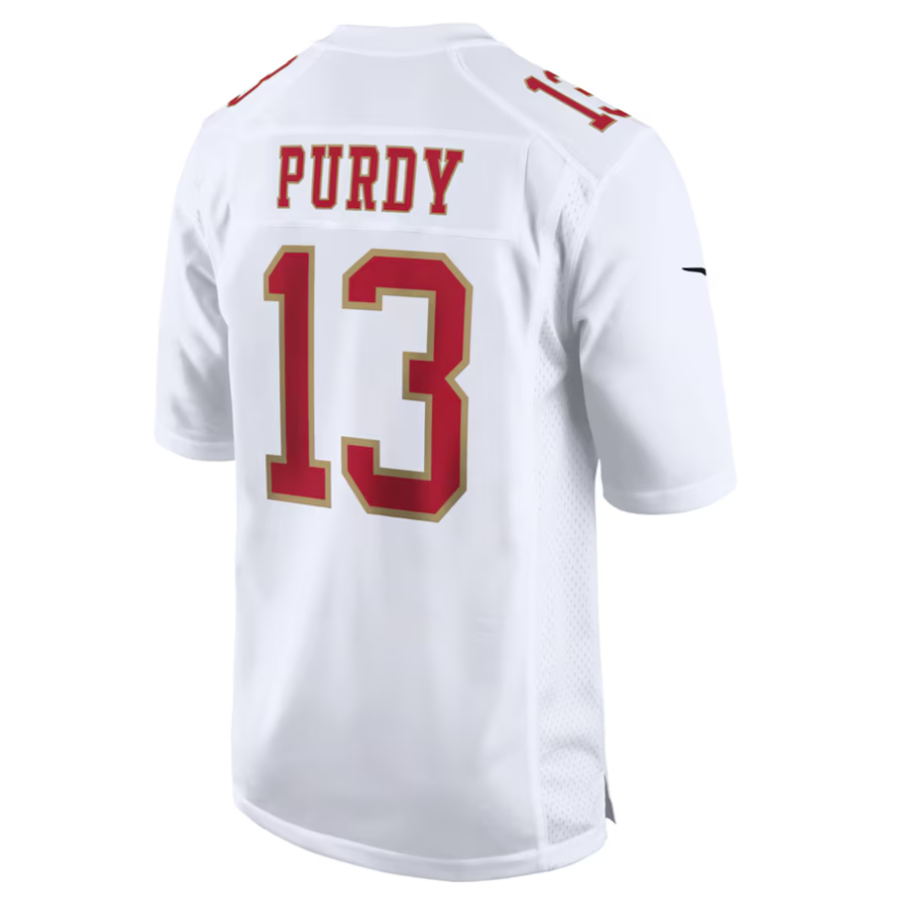 harde #13 Brock Purdy Player SF.49ers Tundra White Fashion Game Stitched Jersey