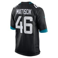 harde J.Jaguars #46 Ross Matiscik Black Alternate Game Jersey