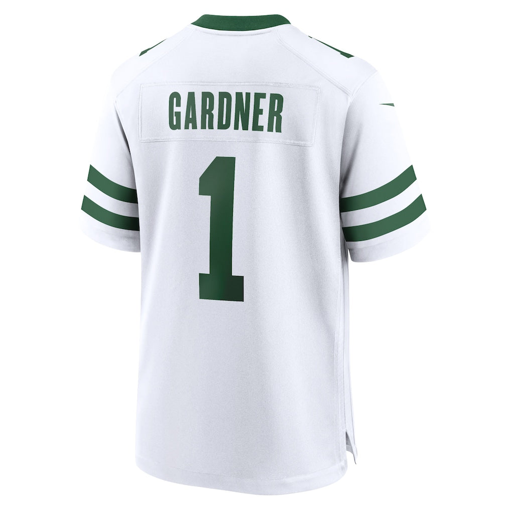harde NY.Jets #1 Ahmad Sauce Gardner Legacy White Game Jersey