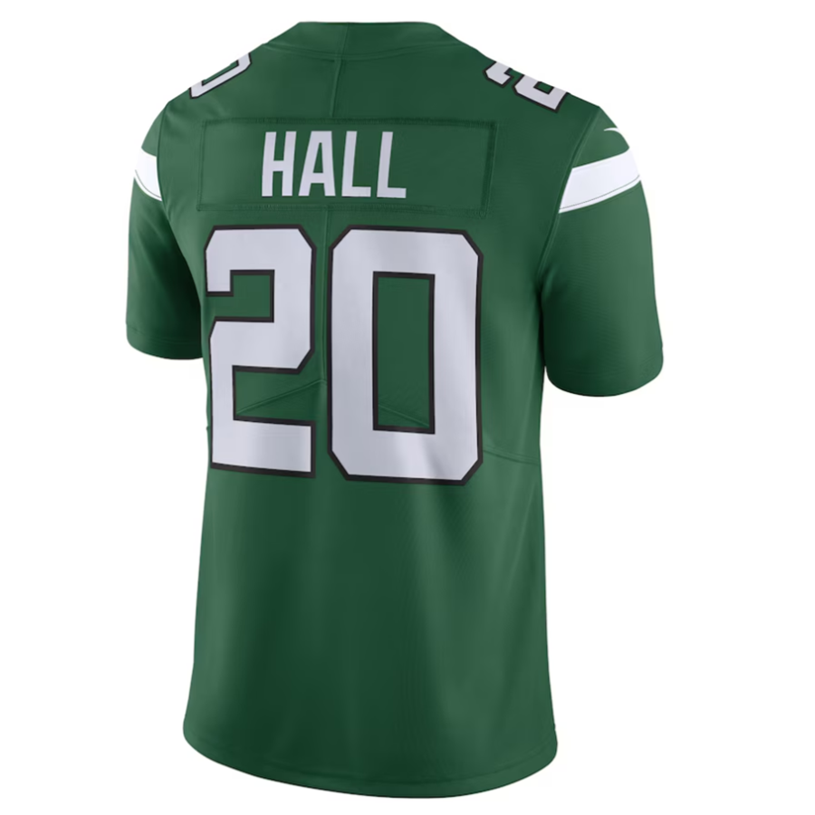 harde #20 Breece Hall Player NY.Jets Gotham Green Vapor Untouchable Limited Stitched Jersey