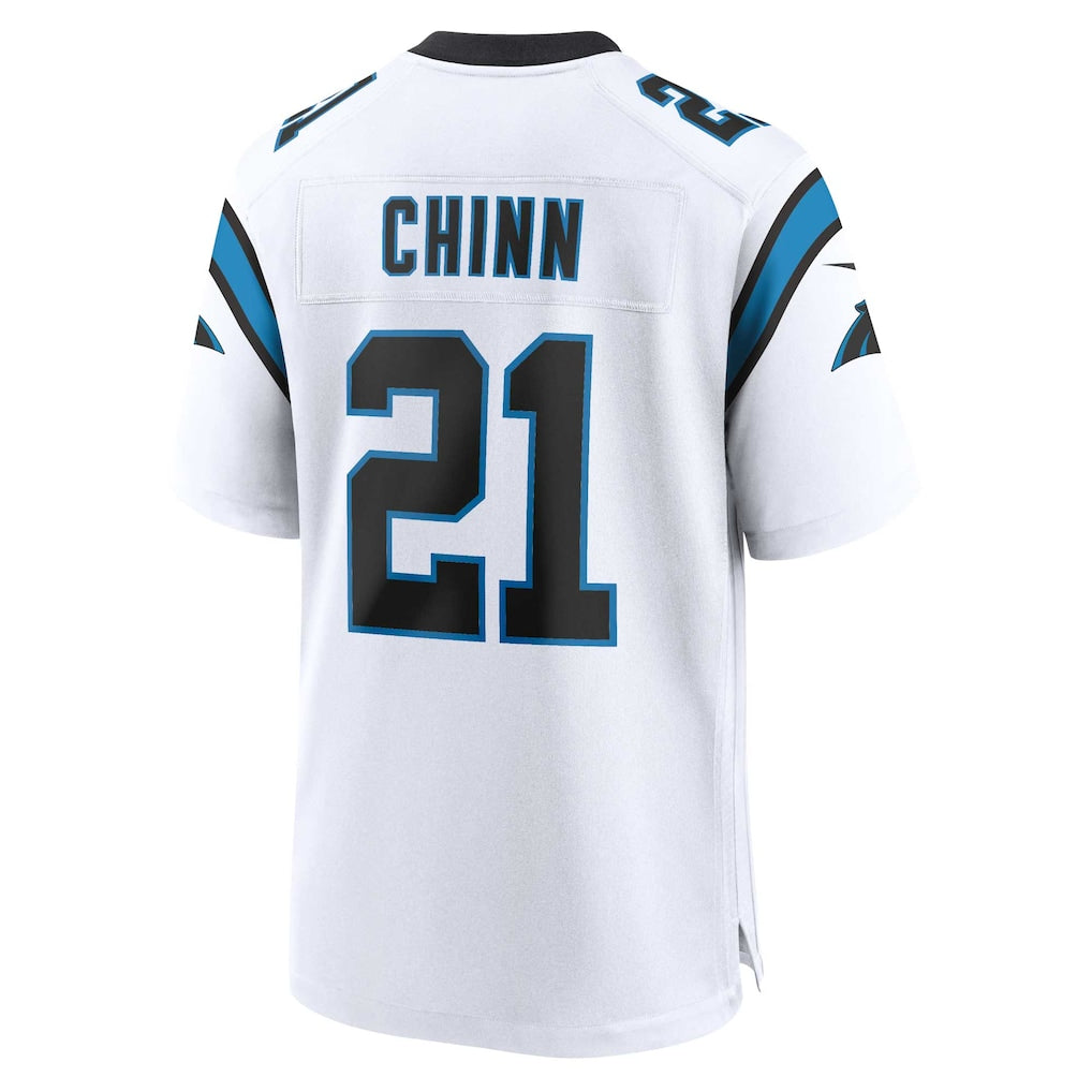 harde C.Panthers #21 Jeremy Chinn White Game Jersey