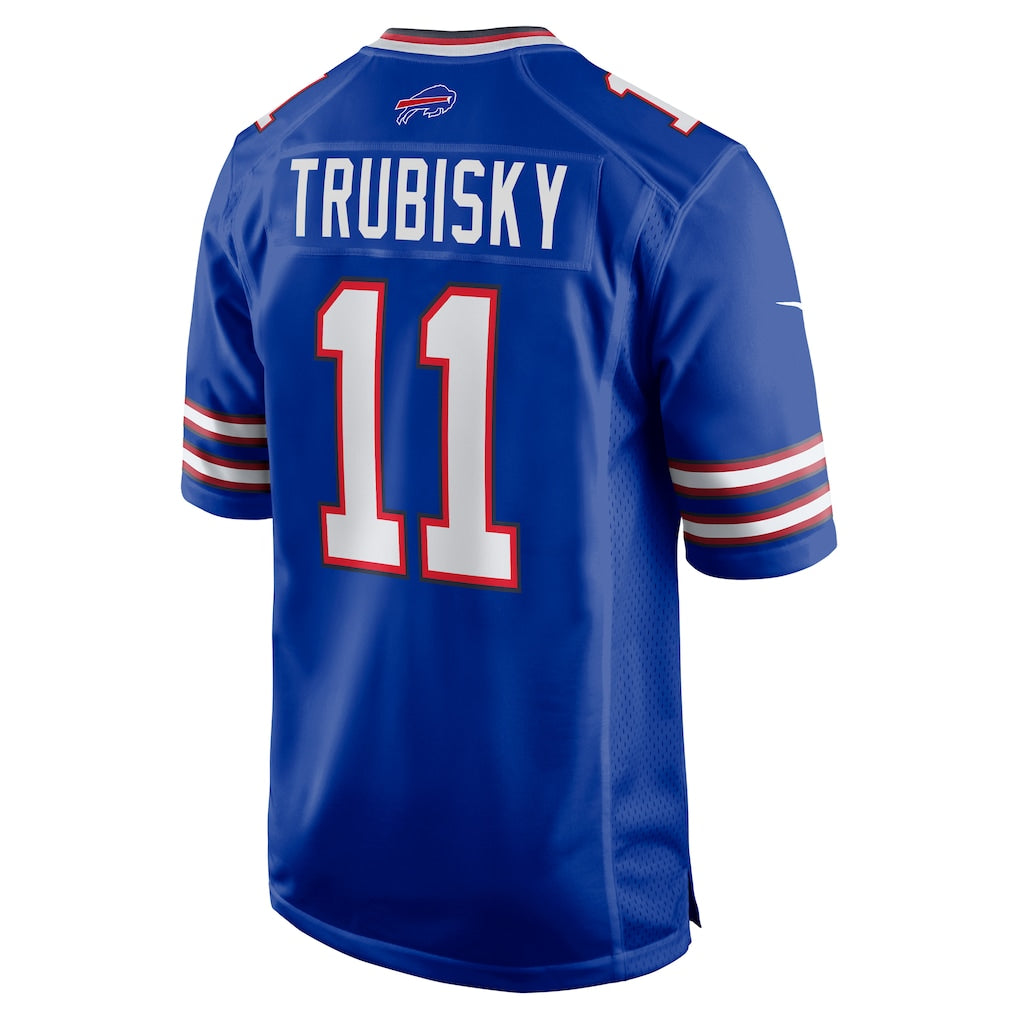 harde B.Bills #11 Mitchell Trubisky Royal Game Jersey