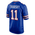 harde B.Bills #11 Mitchell Trubisky Royal Game Jersey