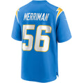 harde LA.Chargers #56 Shawne Merriman Powder Blue Game Retired Player Jersey
