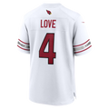 harde A.Cardinals #4 Jeremiyah Love White Game Player Stitched Jerseys