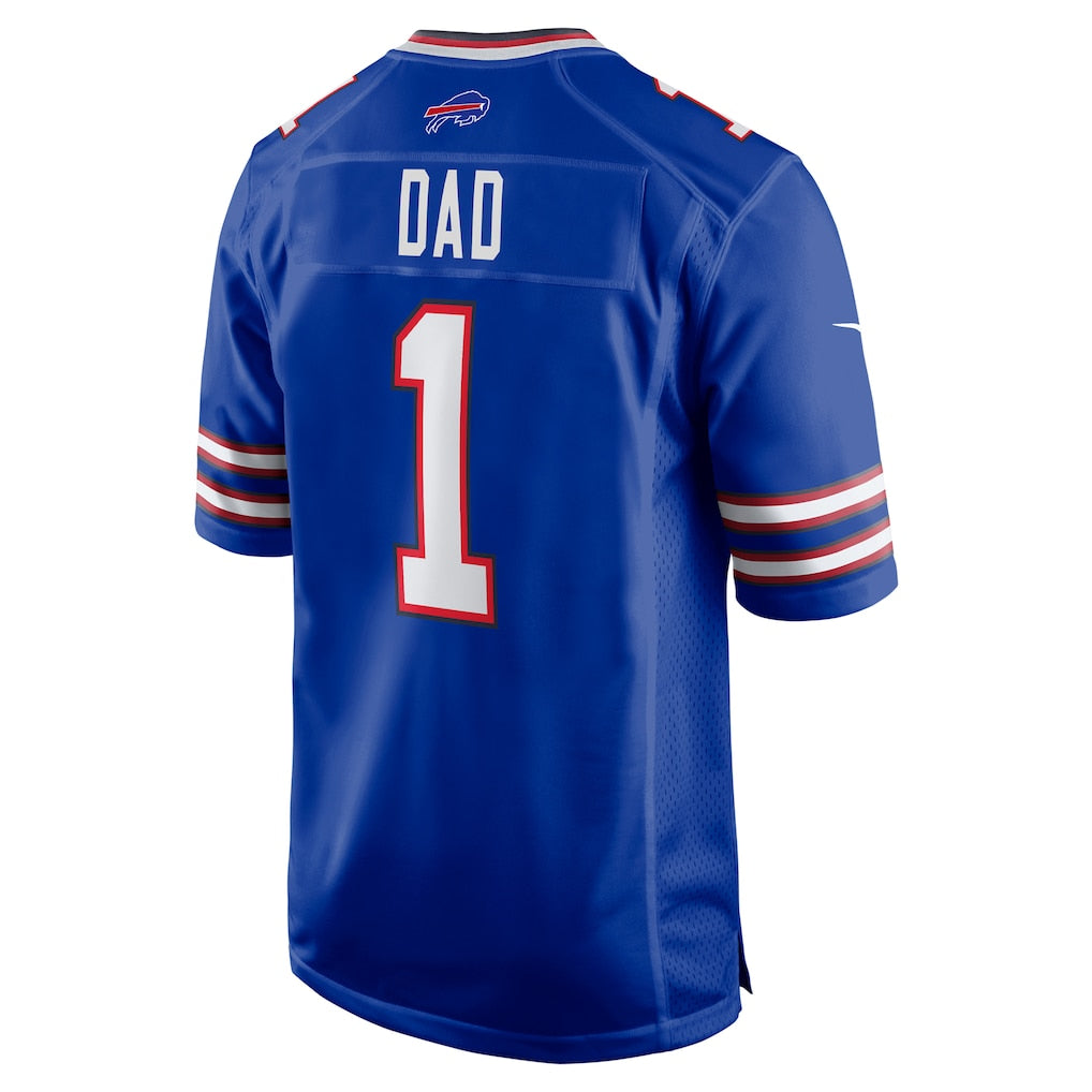harde B.Bills #1 Dad Royal Game Jersey