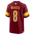 harde W.Commanders #8 Marcus Mariota Burgundy Team Game Jersey