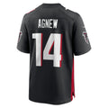 harde A.Falcons #14 Jamal Agnew Black Game Retired Player Jersey
