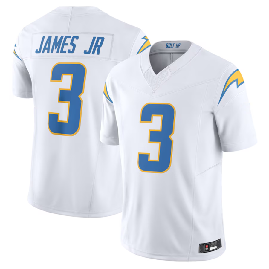 harde #3 Derwin James Jr. Player LA.Chargers Vapor F.U.S.E. Limited Stitched Jerseys - White