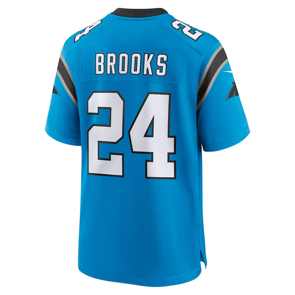 harde C.Panthers #24 Jonathon Brooks Blue Alternate Game Player Jersey