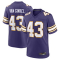 harde #43 Andrew Van Ginkel Player MN.Vikings Purple Game Stitched Jerseys