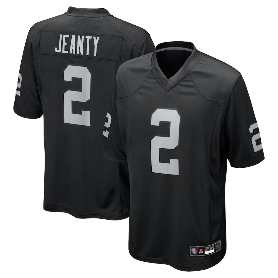 harde LV.Raiders #2 Ashton Jeanty Player Black Game Stitched Jerseys