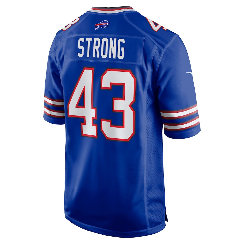 harde B.Bills #43 Dorian Strong Royal Team Game Jersey