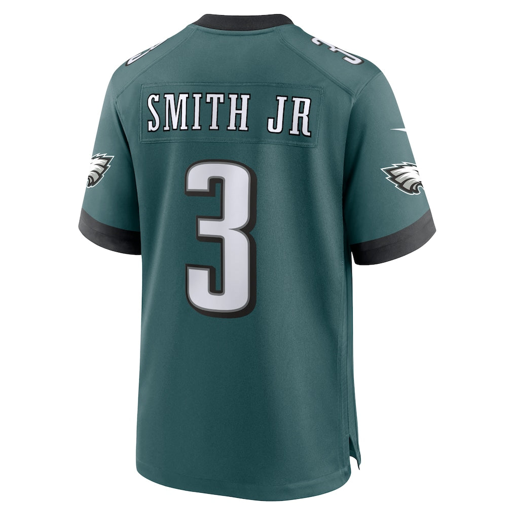 harde P.Eagles #3 Nolan Smith Midnight Green Team Game Jersey