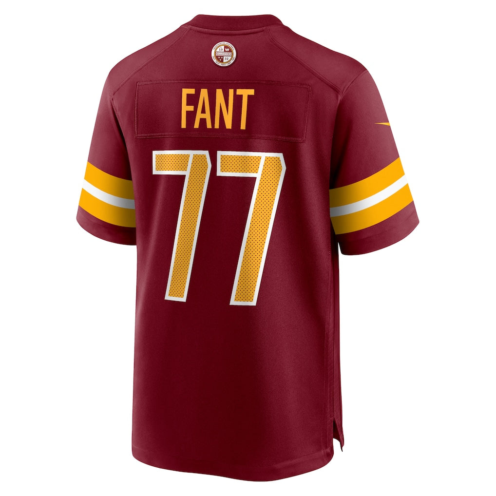 harde W.Commanders #77 George Fant Burgundy Team Game Jersey