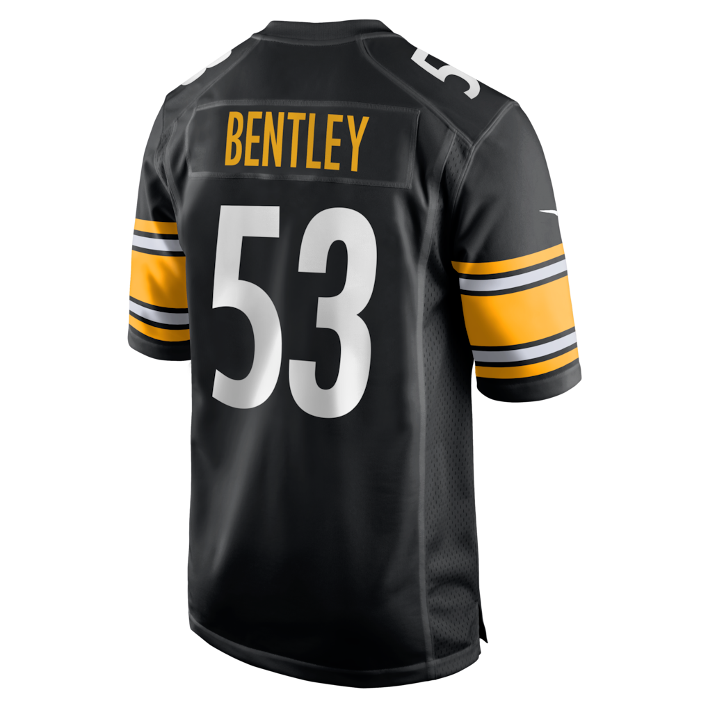 harde P.Steelers #53 JaWhaun Bentley Black Team Game Jersey