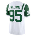 harde NY.Jets #95 Quinnen Williams White Classic Alternate Vapor F.U.S.E. Limited Jersey