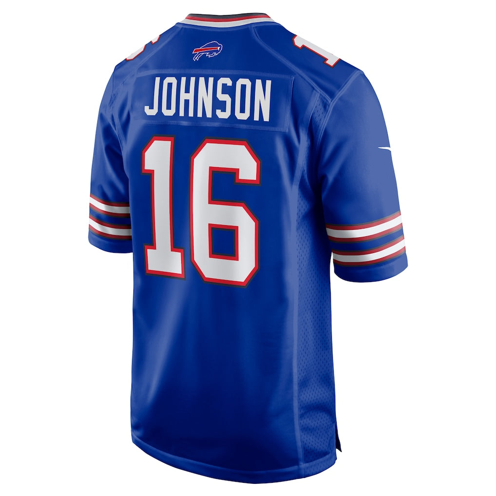 harde B.Bills #16 Xavier Johnson Royal Game Jersey