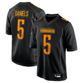 harde #5 Jayden Daniels Player W.Commanders Carbon Black Fashion Stitched Jerseys