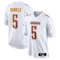 harde #5 Jayden Daniels Player W.Commanders Tundra White Fashion Stitched Jerseys