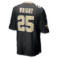 harde NO.Saints #25 Rejzohn Wright Black Team Game Jersey