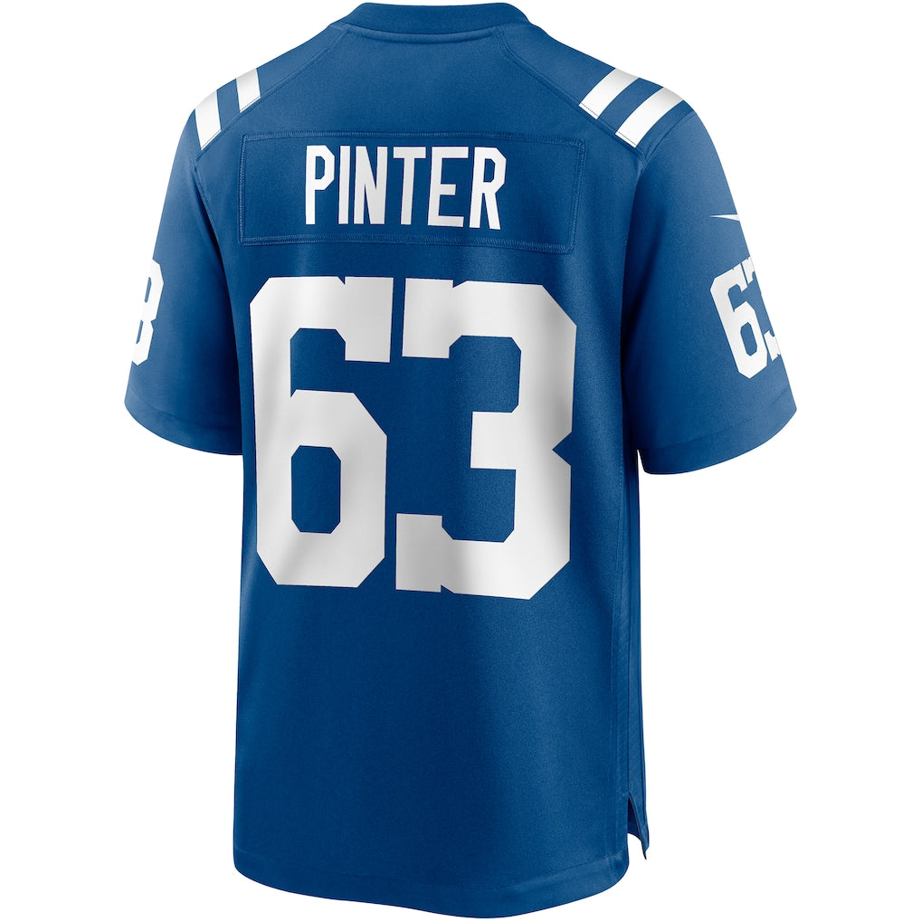 harde IN.Colts #63 Danny Pinter Royal Game Jersey