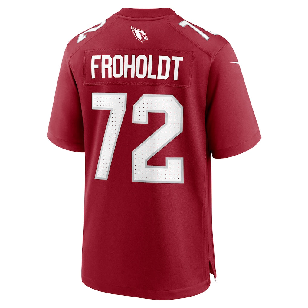 harde A.Cardinals #72 Hjalte Froholdt Cardinal Team Game Jersey