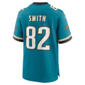harde J.Jaguars #82 Jimmy Smith Teal Retired Player Alternate Game Jersey