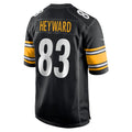 harde P.Steelers #83 Connor Heyward Black Game Player Jersey