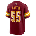 harde W.Commanders #55 Jacob Martin Burgundy Team Game Jersey
