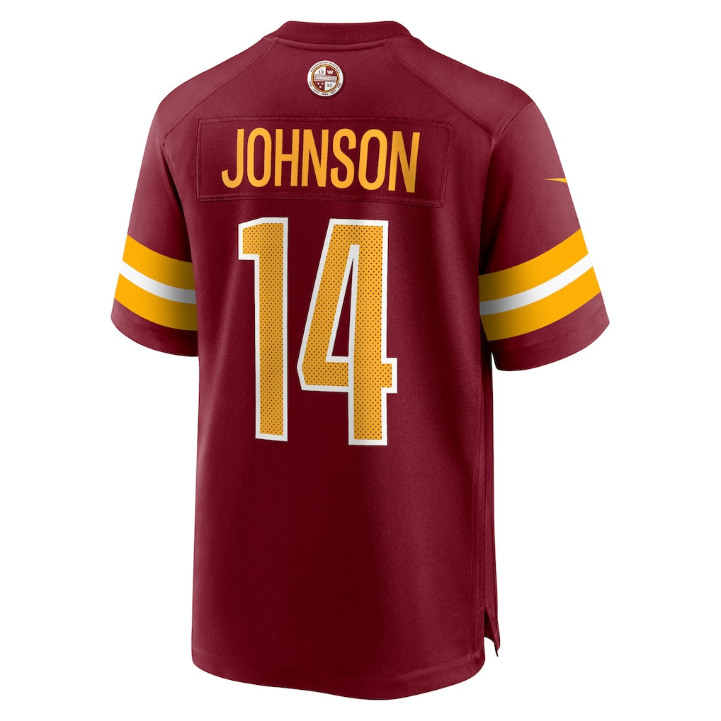 harde W.Commanders #14 Josh Johnson Burgundy Team Game Jersey