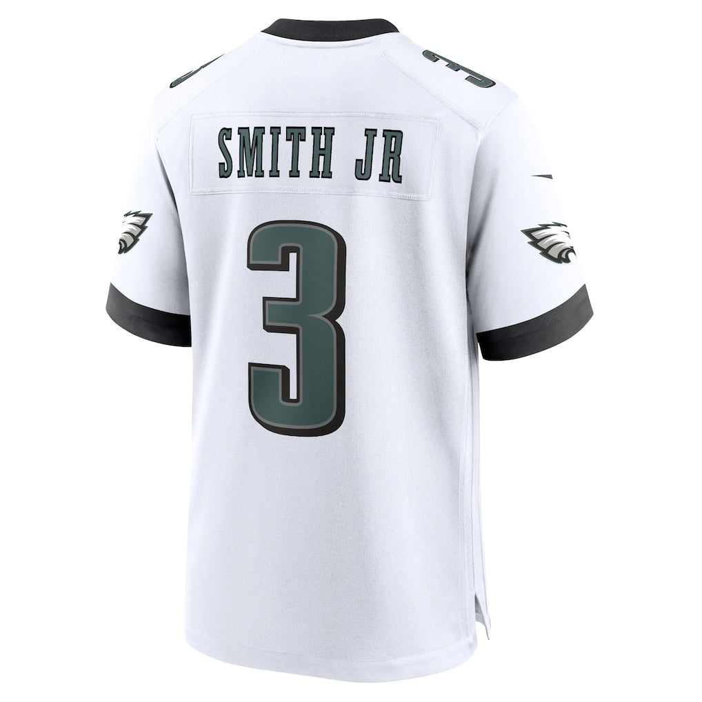 harde P.Eagles #3 Nolan Smith White Game Jersey