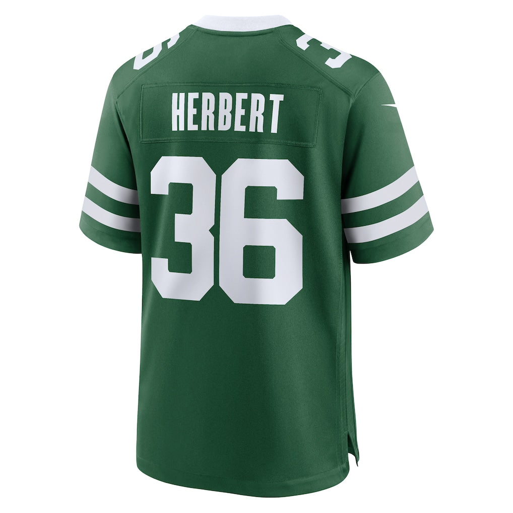 harde NY.Jets #36 Khalil Herbert Legacy Green Team Game Jersey