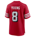 harde #8 Steve Young Player SF.49ers Scarlet Alternate Game Stitched Jersey