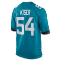 harde J.Jaguars #54 Jack Kiser Teal Team Game Jersey