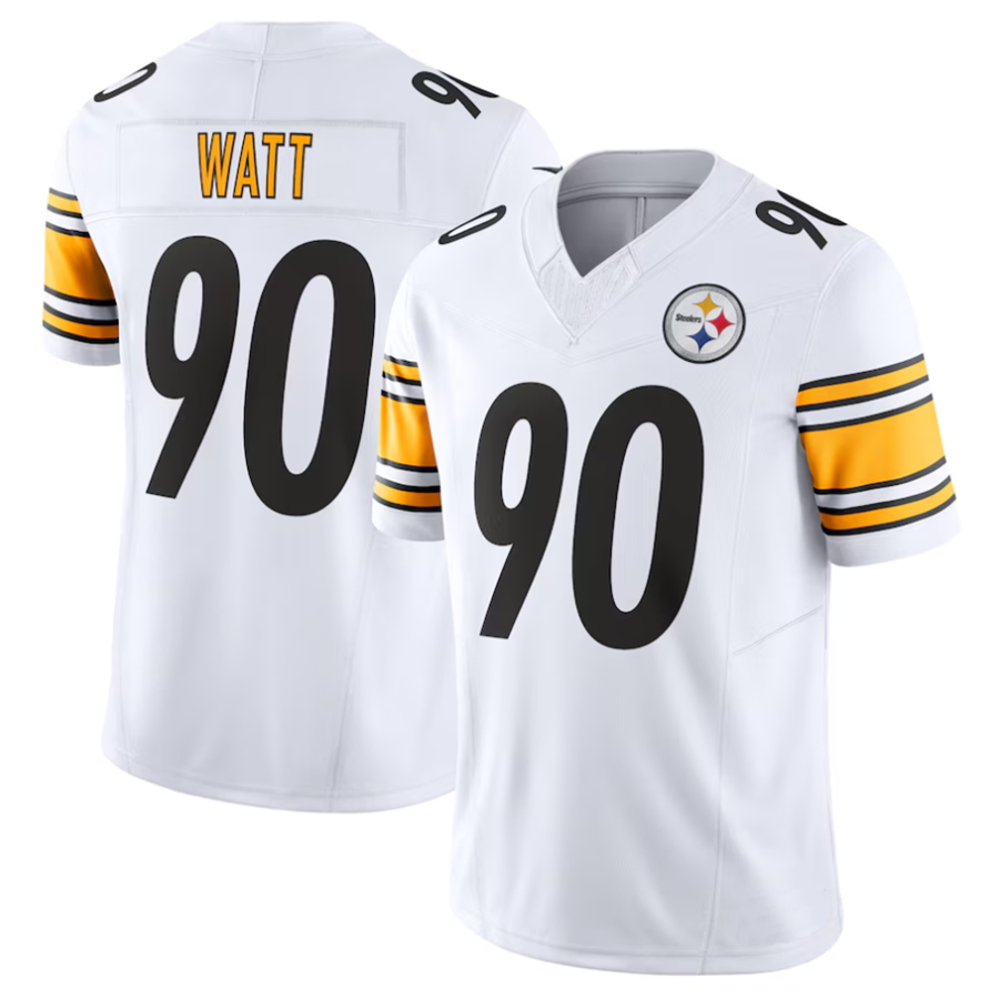 harde #90 T.J. Watt Player P.Steelers White Vapor F.U.S.E. Limited Stitched Jerseys