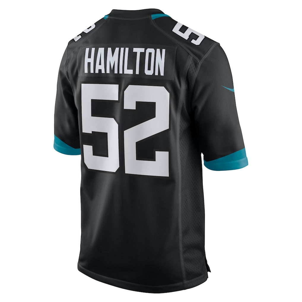 harde J.Jaguars #52 DaVon Hamilton Black Game Jersey