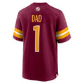 harde W.Commanders #1 Dad Burgundy Game Jersey