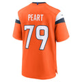 harde D.Broncos #79 Matt Peart Orange Team Game Jersey