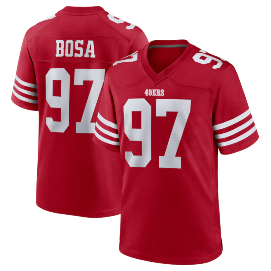 harde SF.49ers #97 Nick Bosa Player Scarlet Player Game Stitched Jerseys