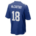 harde NY.Giants #18 J.J. McCarthy Royal Team Game Jersey