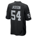 harde LV.Raiders #54 Brennan Jackson Black Team Game Jersey