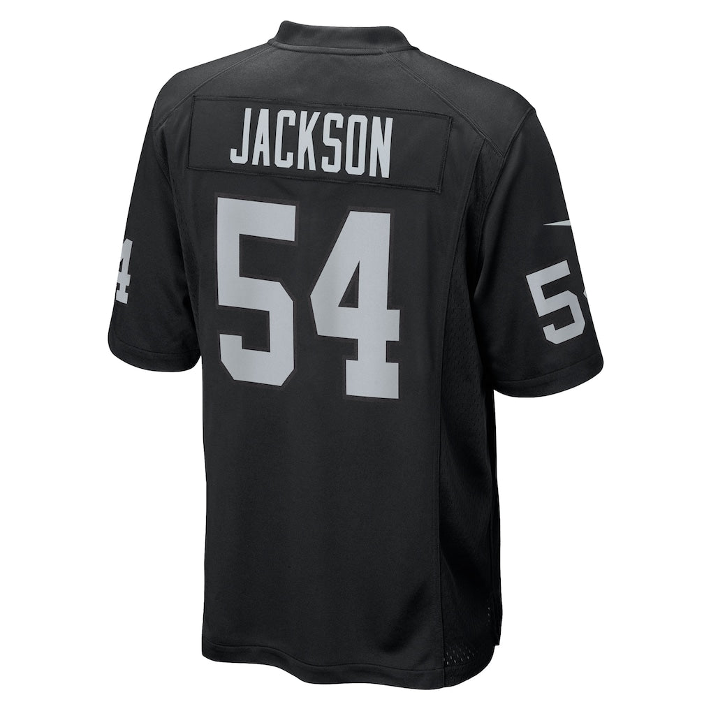 harde LV.Raiders #54 Brennan Jackson Black Team Game Jersey