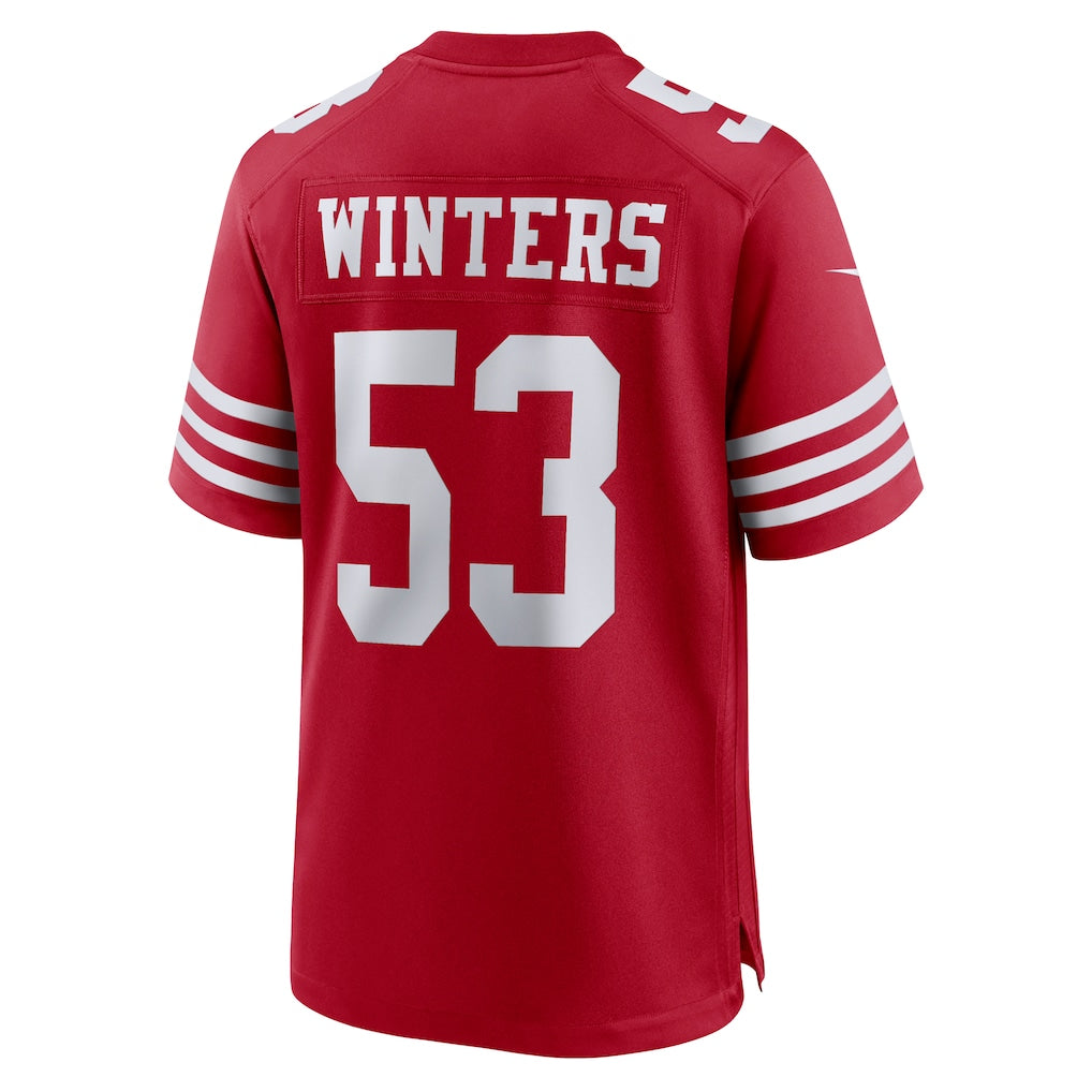 harde SF.49ers #53 Dee Winters Scarlet Team Game Jersey