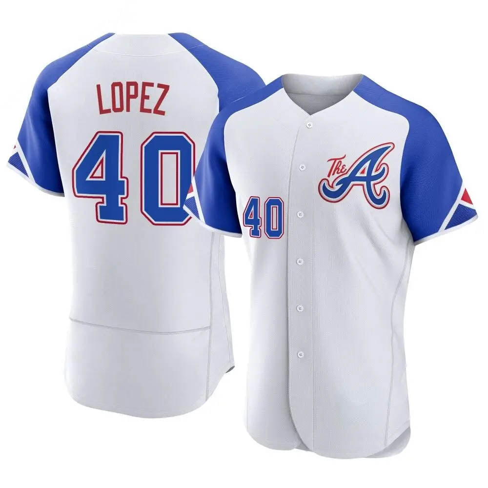 harde A.Braves #40 Reynaldo Lopez player White Authentic City Connect Stitched Jerseys