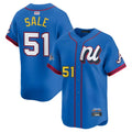 harde A.Braves #51 Chris Sale Player Blue National League Limited Stitched Jerseys