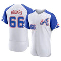 harde A.Braves #66 Grant Holmes Player White Authentic City Connect Stitched Jerseys